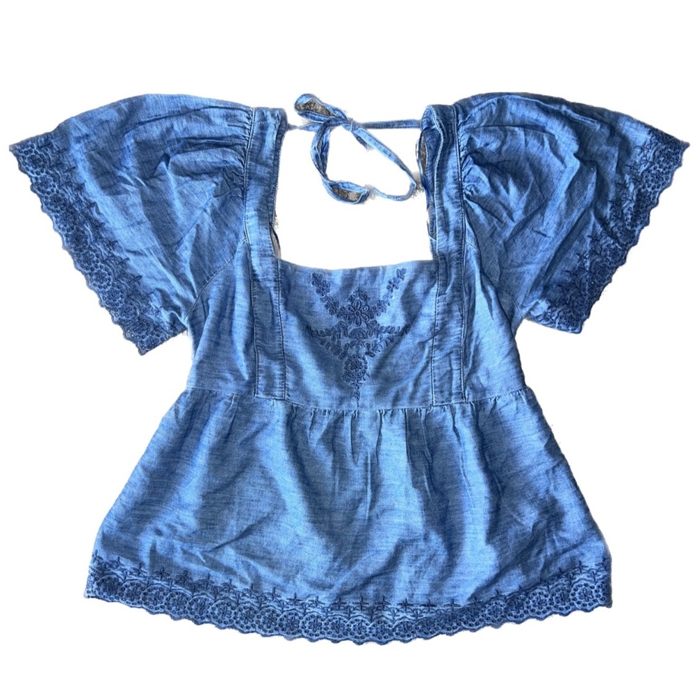 Old Navy Blue Jean Women's Blouse